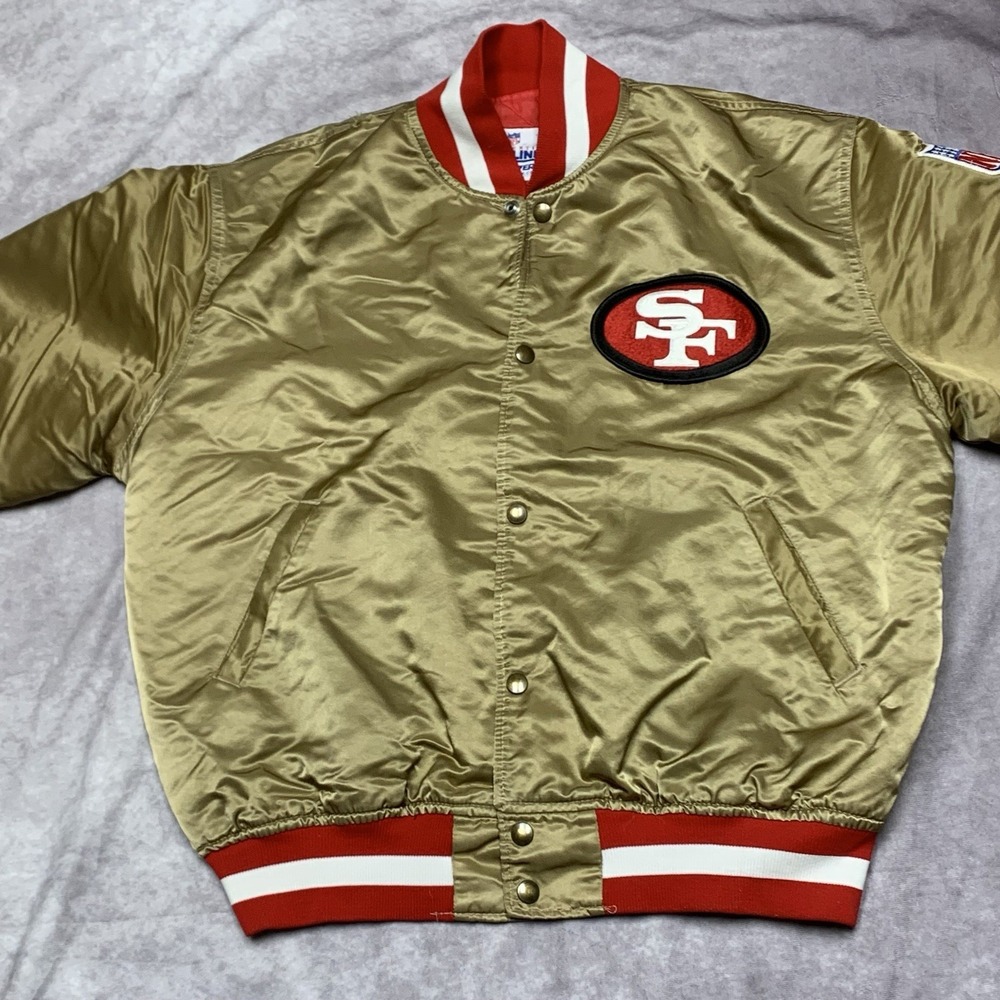 Vintage Pro Line by Starter San Francisco 49ers NFL Satin Starter Jacket Sz Xl - Picture 6 of 16